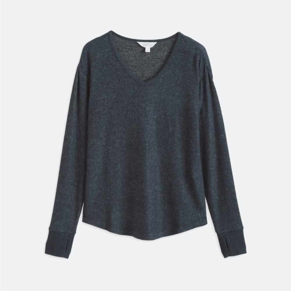 Navy Blue V-Neck Sweater